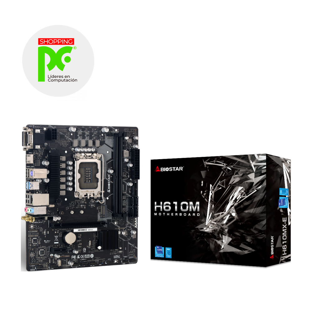 TARJETA MADRE BIOSTAR H610MX-E INTEL