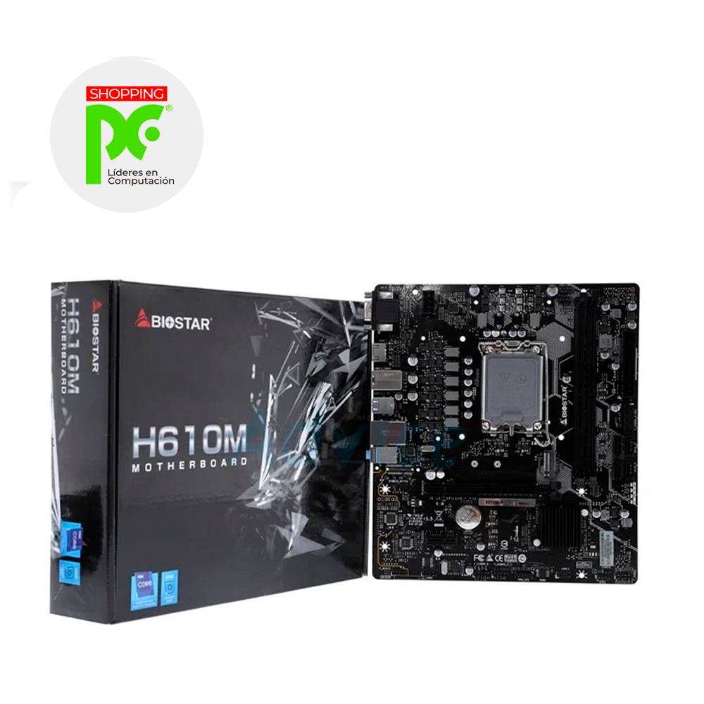 TARJETA MADRE BIOSTAR H610MHP DDR4 MICROATX