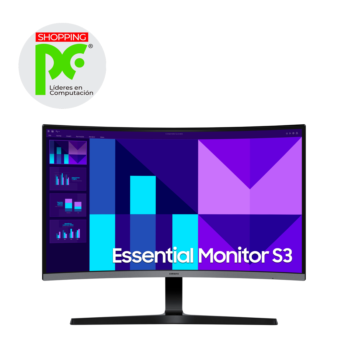 MONITOR SAMSUNG DE 32 LS32D396GANXGO ESSENTIAL S3 CURVED