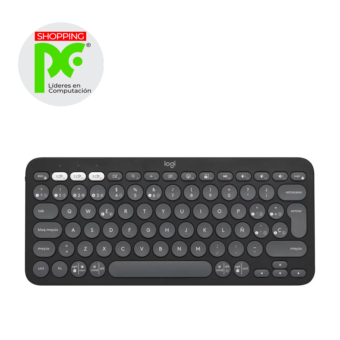 TECLADO LOGITECH K380S WIRELESS (GRAPHITE-BLUETOOTH-ESPAÑOL)